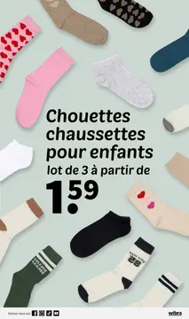 Offre: Chouettes chaussettes pour enfants
