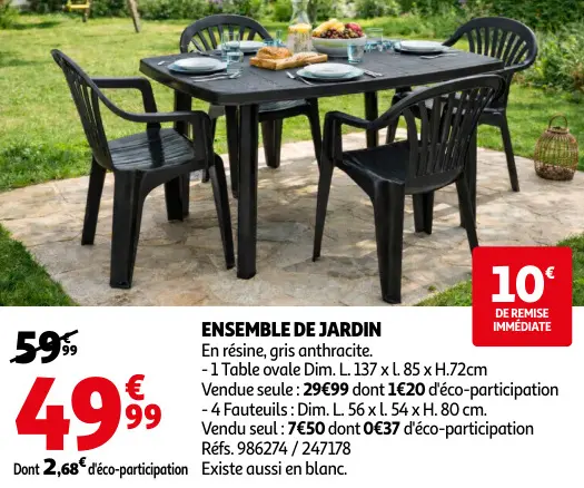 Promotie: Ensemble de jardin