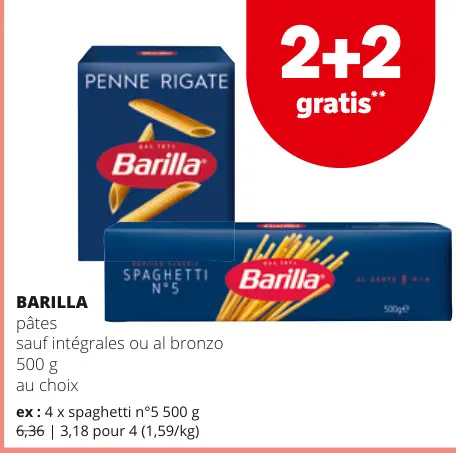 Offre: Pâtes