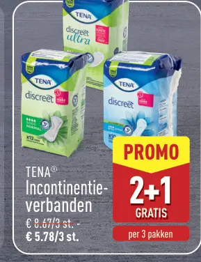 Aanbieding: Incontinentieverbanden