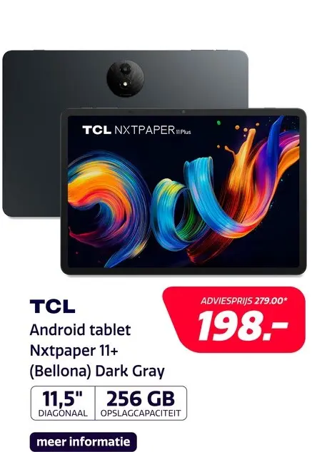 Aanbieding: TCL Nxtpaper 11+ (Bellona) Dark Gray