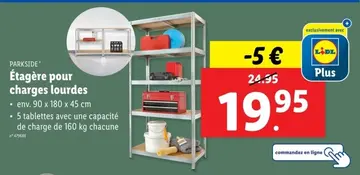 Offre: Étagère pour charges lourdes