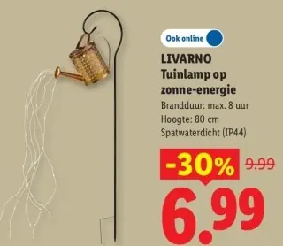 Aanbieding: Tuinlamp op zonne-energie