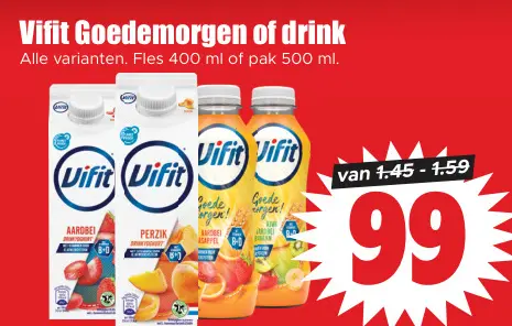 Aanbieding: Goedemorgen of drink