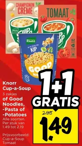 Aanbieding: Cup-a-Soup Good Noodles, Pasta or Potatoes