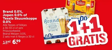 Aanbieding: Brand 0.0%, Jopen 0.0% of Texels Skuumkoppe 0.0%