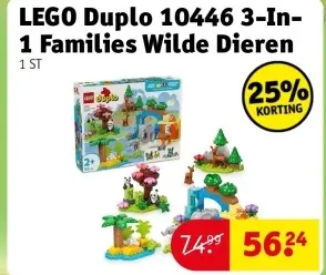 Offre: LEGO Duplo 10446 3-In-1 Families Wilde Dieren