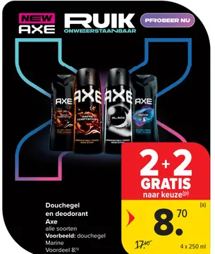 Aanbieding: Douchegel en deodorant Axe