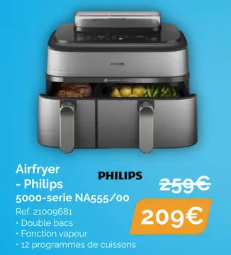 Offre: Airfryer - Philips 5000-serie NA555/00