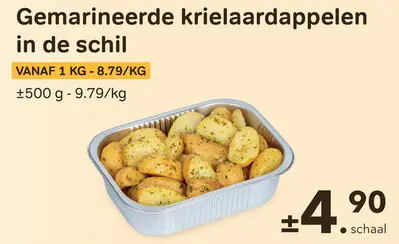 Promotie: Gemarineerde krielaardappelen in de schil