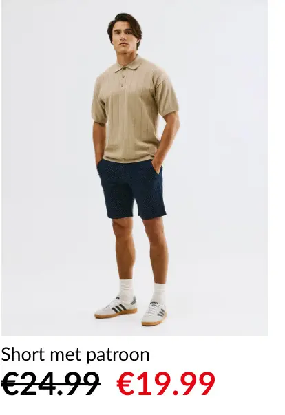 Promotie: Short met patroon