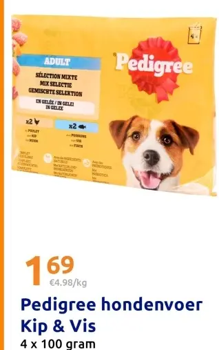 Aanbieding: Pedigree hondenvoer Kip & Vis