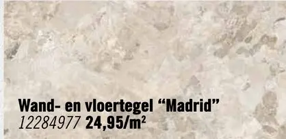 Aanbieding: MIRAVA Wand- en vloertegel Madrid zand mat 60 x 60 cm gerectificeerd