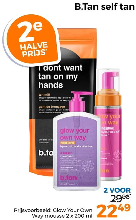 Aanbieding: B.Tan Self tan