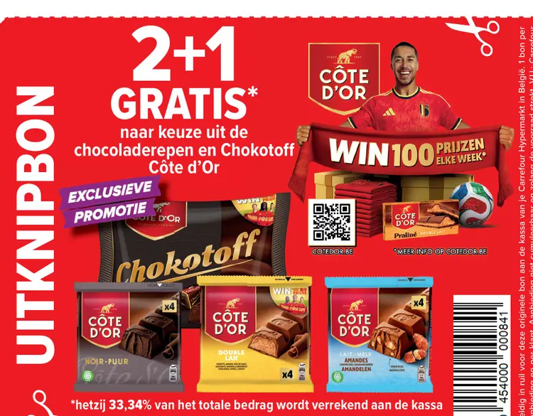 Promotie: Chocoladerepen en Chokotoff