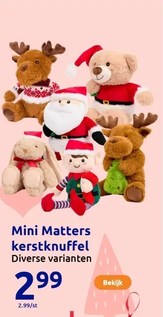 Aanbieding: Mini Matters kerstknuffel
