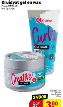 Aanbieding: Curls Styling Gel, Creative Gel Wax