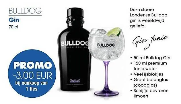 Promotie: Bulldog Gin
