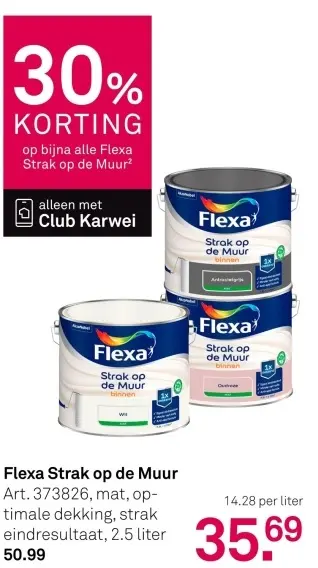 Aanbieding: Strak op de Muur