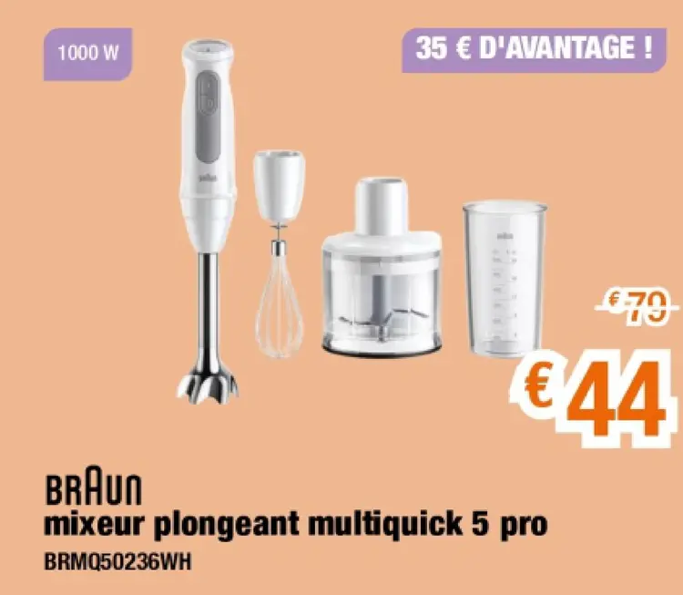 Offre: mixeur plongeant multiquick 5 pro