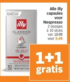 Aanbieding: Illy capsules voor Nespresso