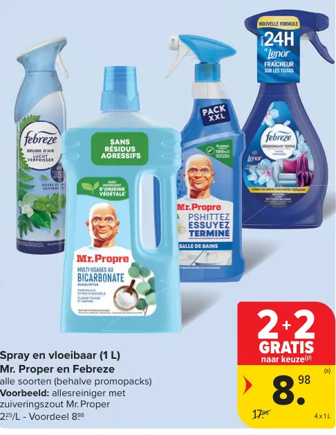 Promotie: Spray en vloeibaar