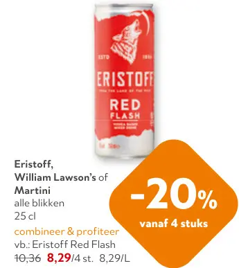 Promotie: Premix blikjes