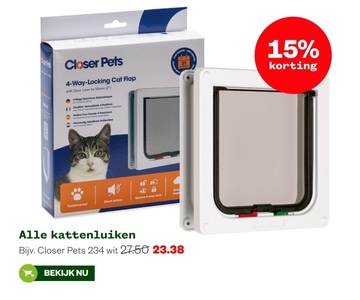 Aanbieding: Closer Pets 234 wit