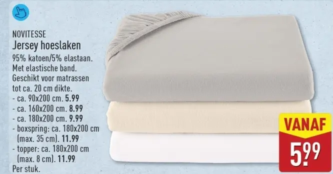 Aanbieding: Jersey hoeslaken