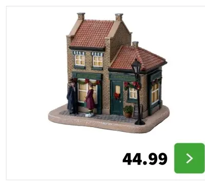Aanbieding: Supermarkt kerstdorpminiatuur