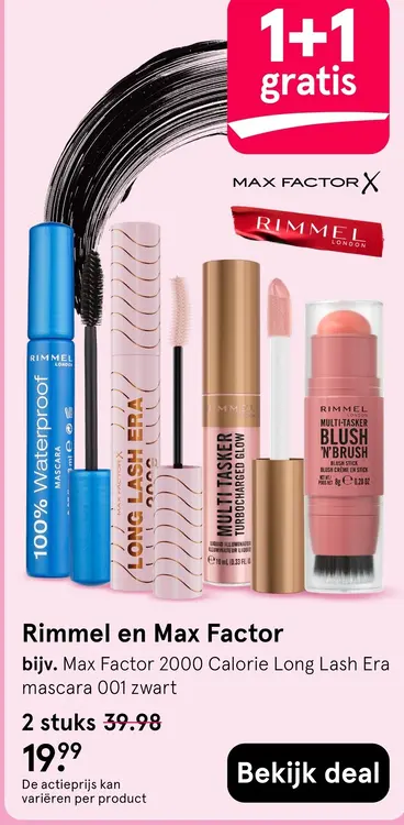 Aanbieding: Rimmel en Max Factor 