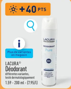 Offre: Déodorant