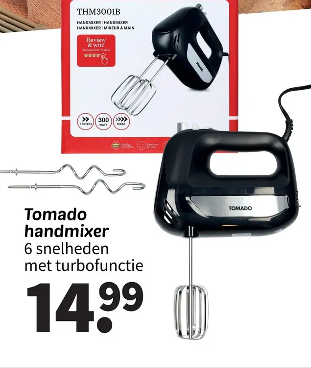 Aanbieding: Tomado handmixer