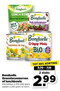 Aanbieding: Bonduelle Groenteconserven of lunchbowls