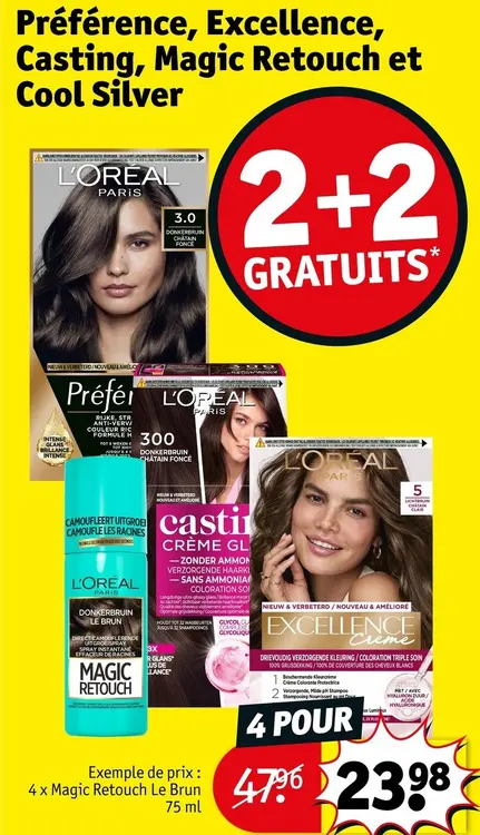Offre: Préférence, Excellence, Casting, Magic Retouc