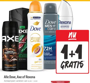 Aanbieding: Alle Dove, Axe of Rexona