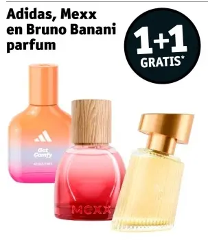 Promotie: Adidas, Mexx en Bruno Banani parfum