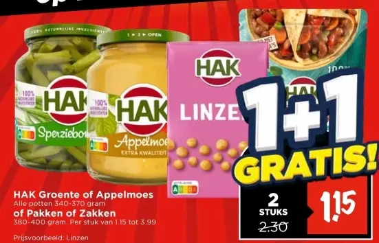 Groente of Appelmoes