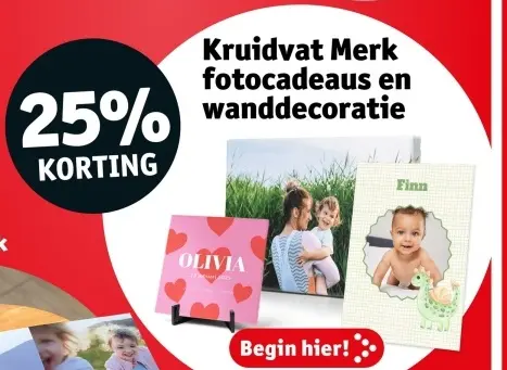Promotie: Fotocadeaus en wanddecoratie