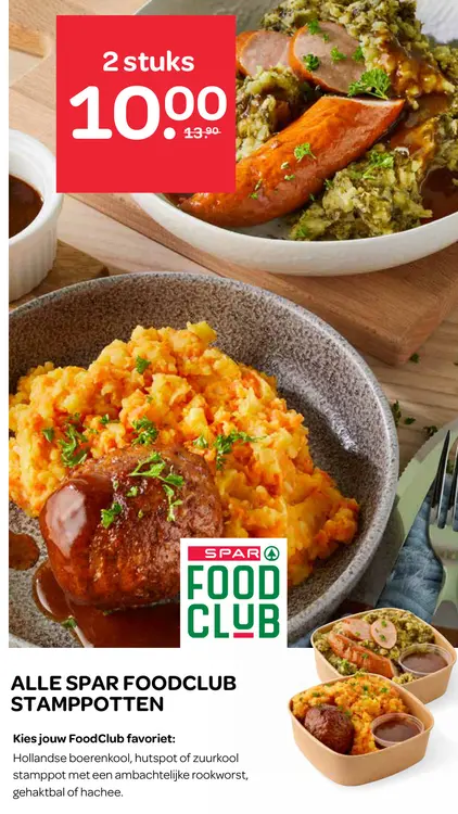 Aanbieding: Alle spar foodclub stamppotten