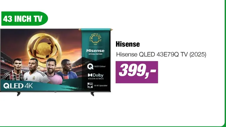 Aanbieding: Hisense QLED 43E79Q TV (2025)