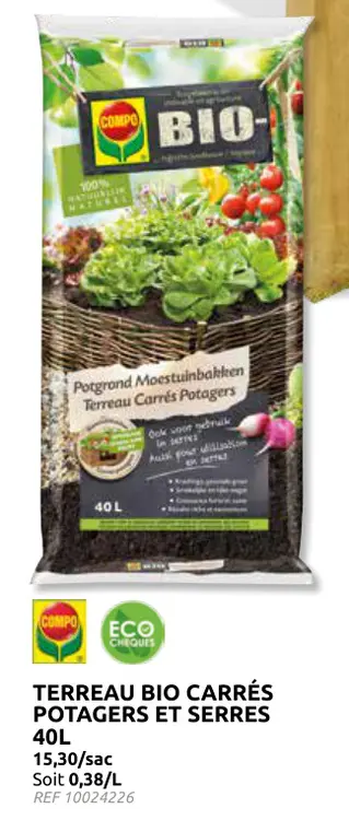 Promotie: Terreau bio carrés potagers et serres