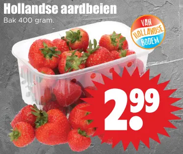 Aanbieding: Hollandse aardbeien