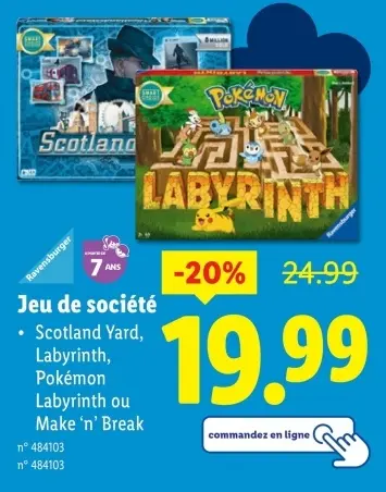 Offre: Jeu de société