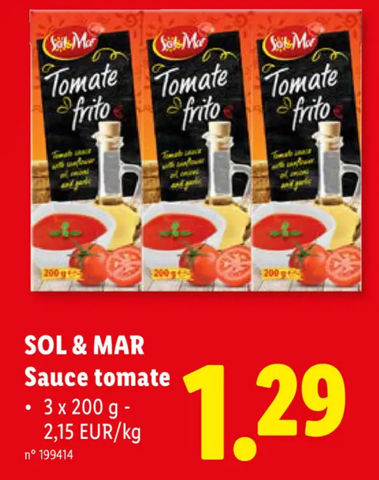 Offre: Sauce tomate