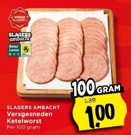 Aanbieding: Versgesneden Ketelworst