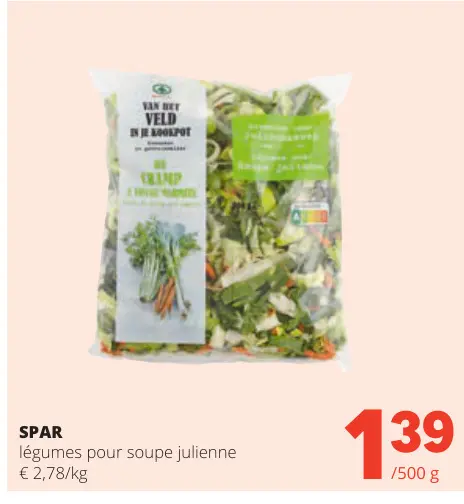 Offre: légumes pour soupe julienne