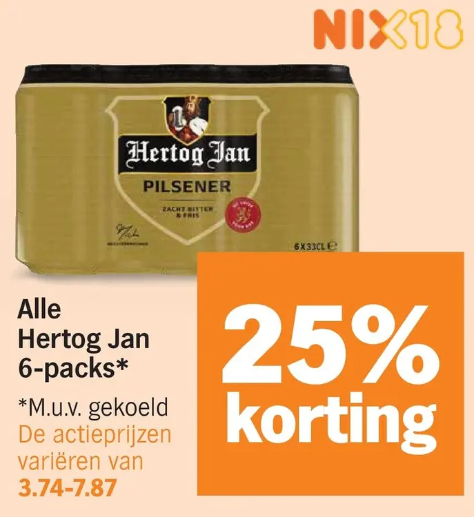 Aanbieding: Pilsener 6-packs
