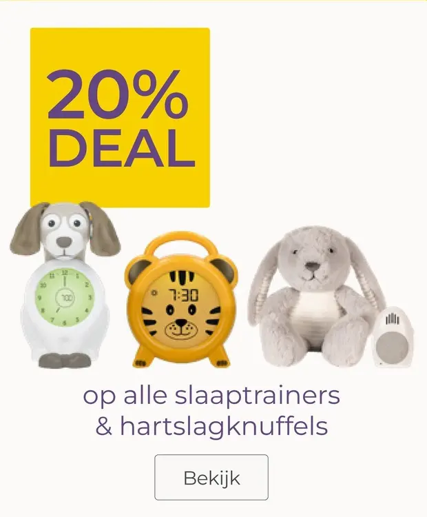 Aanbieding: Slaaptrainers & hartslagknuffels