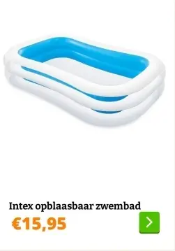 Aanbieding: Intex opblaasbaar zwembad